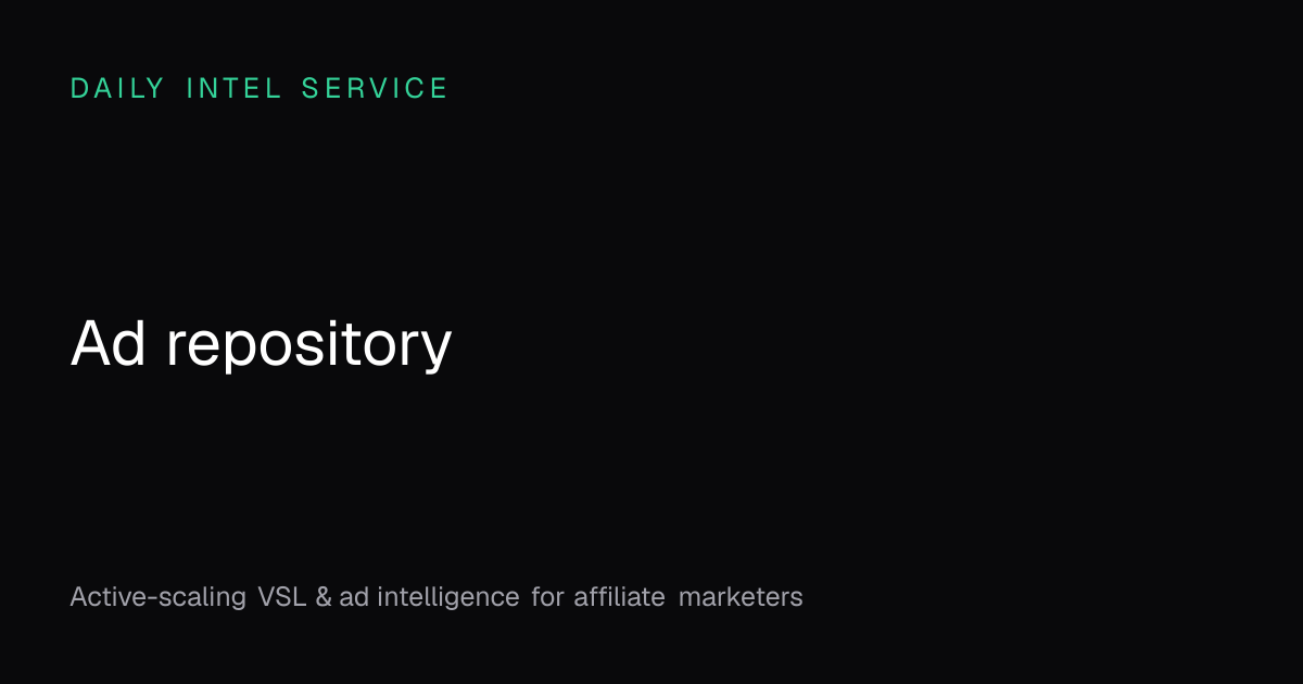 Ad repository Meaning in Affiliate Marketing | Daily Intel Service